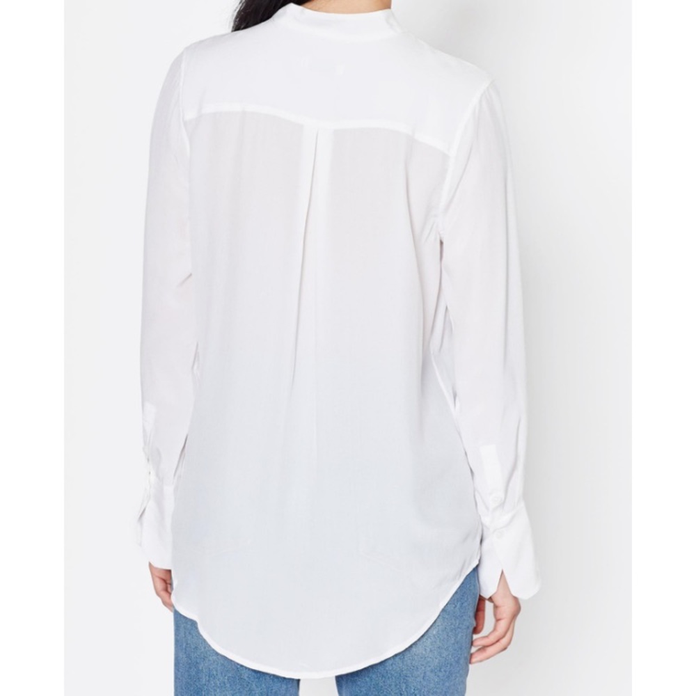 NWOT Equipment Femme Janelle top in bright white - Picture 4 of 7